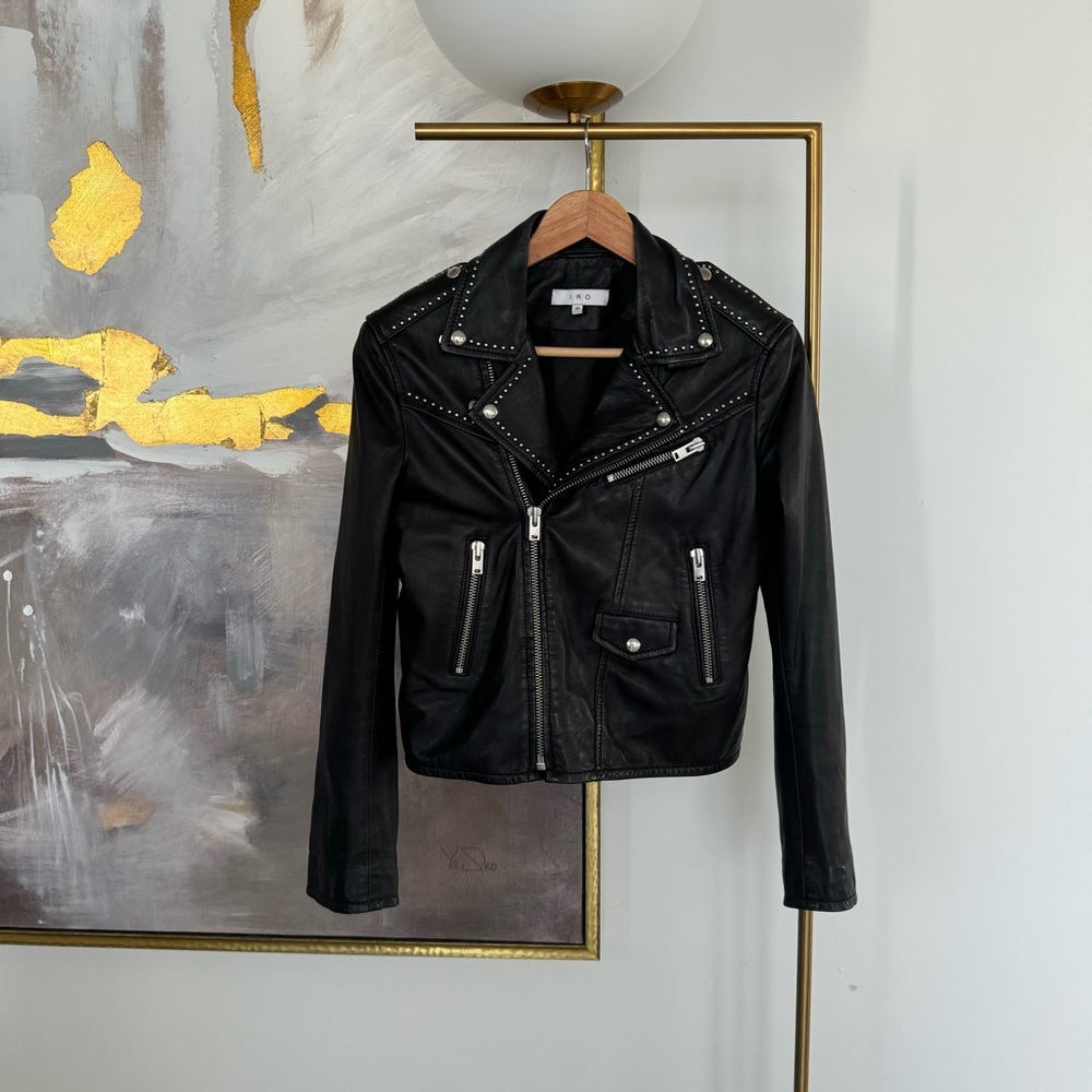 ⏱️24 HR SALE⏱️ IRO Studded Leather Jacket
